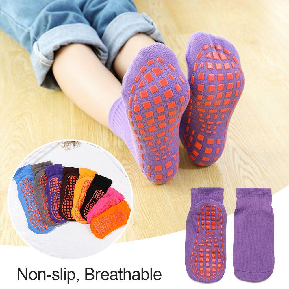 Vớ Cotton Chống Trượt Thoáng Khí Tập Yoga Dành Cho Trẻ Em