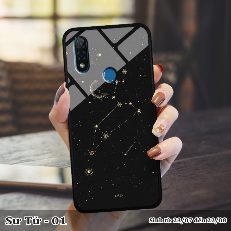Ốp lưng kính 3D Vsmart Joy 2+- cung hoàng đạo