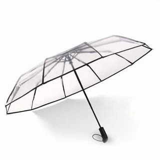 Dù gấp trong suốt siêu gọn dù đi mưa loại trung 2 người dù chụp hinh dù xếp siêu gọn ASAM
