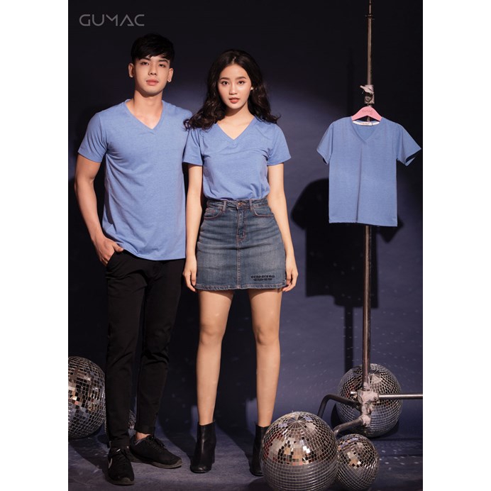 [Mã WABRGU100 giảm 15% đơn 249K tối đa 100k] Áo thun cổ tim cơ bản cho bé GUMAC ATK12021 | BigBuy360 - bigbuy360.vn