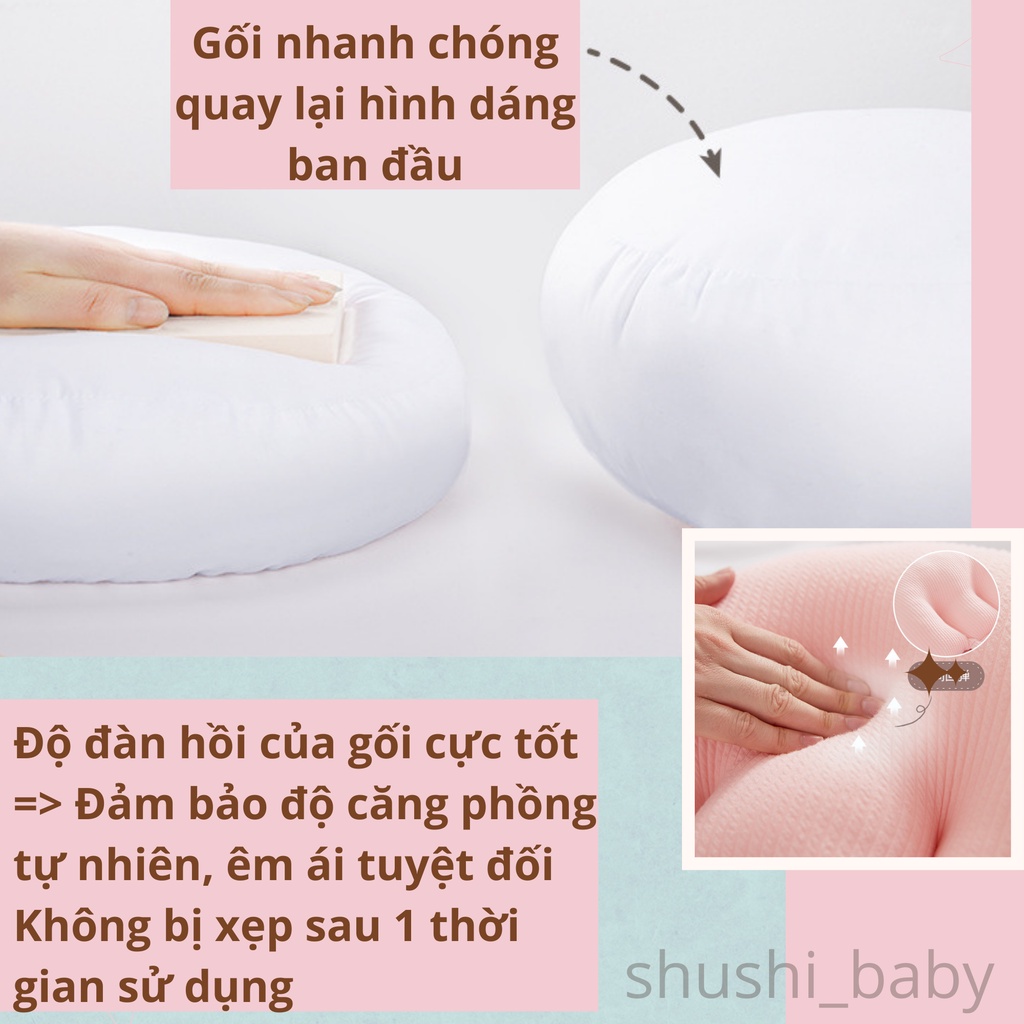 Gối Bầu Cánh Tiên Kê Bụng Bầu Hỗ Trợ Giảm Đau Lưng Hiệu Quả