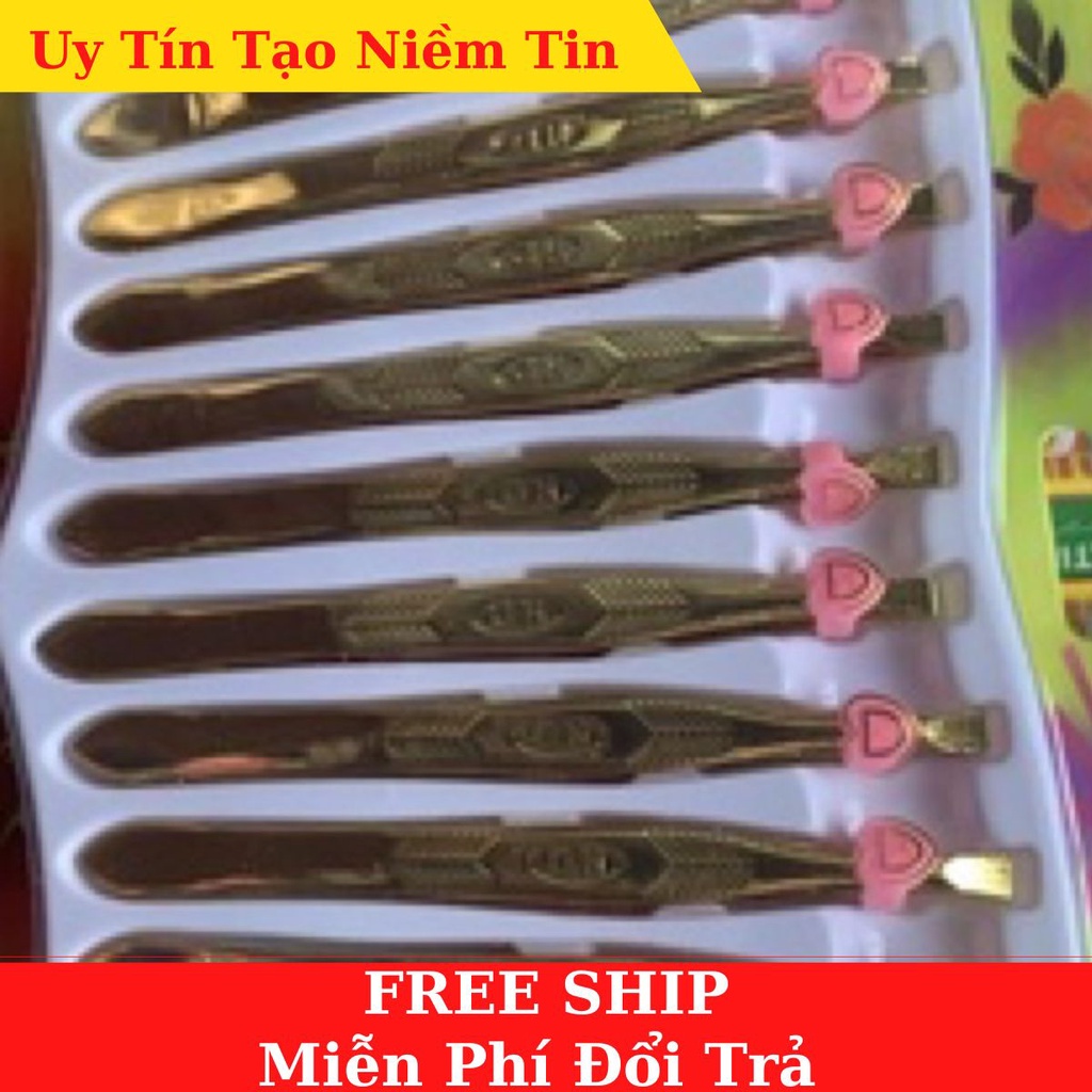 Nhíp vàng nhổ lông nách, lông mày, râu siêu dễ dụng cụ làm đẹp