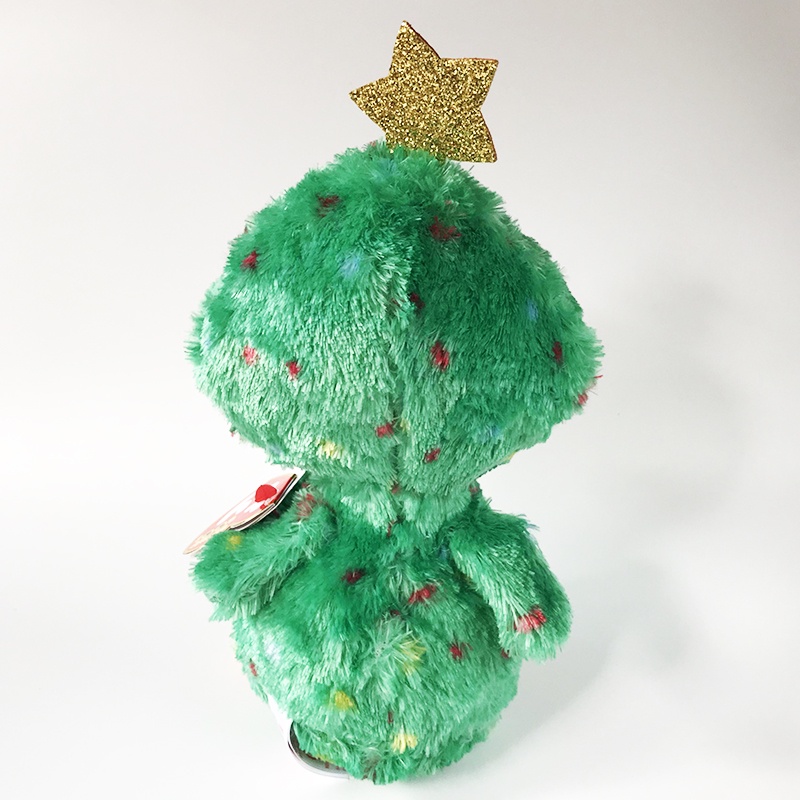 Chim Cánh Cụt Nhồi Bông Màu Xanh Lá Cây 15cm Trang Trí Giáng Sinh Dễ Thương