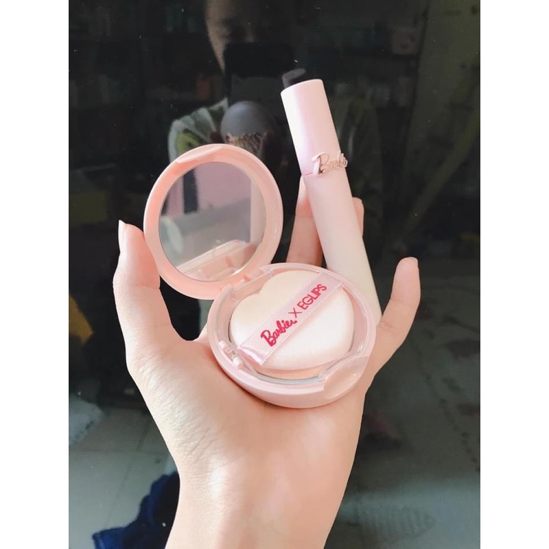 Set Phấn Phủ Eglips Barbie limisted Kèm Son
