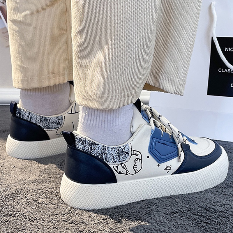 Ielgy Giày Thể Thao Đế Dày Mũi To Phong Cách Nhật Bản Cho Nữ