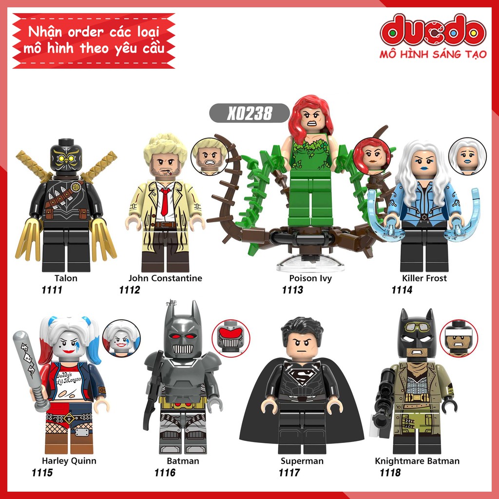 Minifigures các nhân vật Dark Knights Batman - Đồ chơi Lắp ghép Xếp hình Mô hình Mini XINH X0238