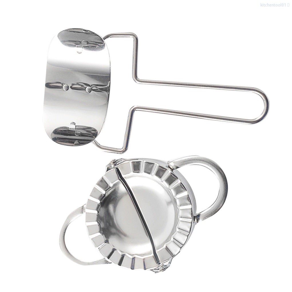 Set 2 Khuôn Làm Há Cảo Bằng Thép Không Gỉ 304 Diytool01
