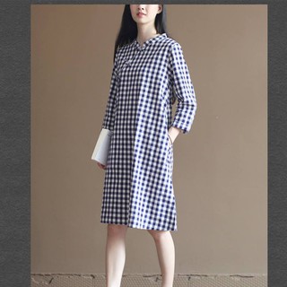 Mm1059 váy bầu kẻ sườn xám