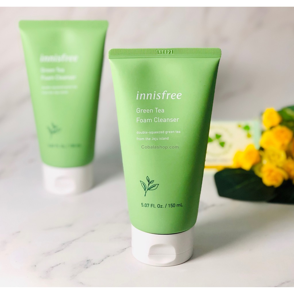 Sữa Rửa Mặt Trà Xanh Innisfree làm sáng da Mẫu Mới 2019