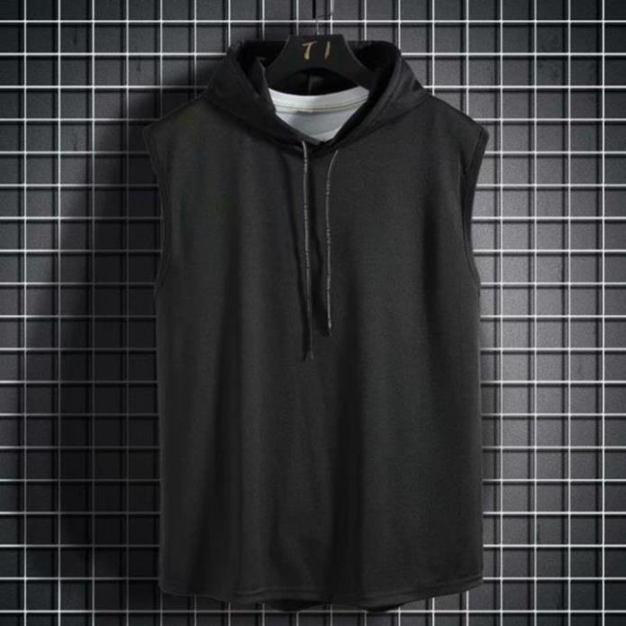 Áo 3 Lỗ Tanktop, Áo Phông Có Mũ 3 Màu 100% Cotton Hàng Chất Lượng Cao