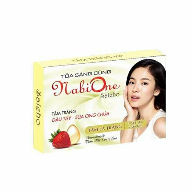 Tắm trắng dâu tây và sữa ong chúa Nabi One 200g