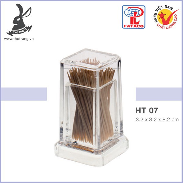 Hũ Đựng Tăm Nhựa Trong Acrylic Cao Cấp Fataco Việt Nam - Chính Hãng