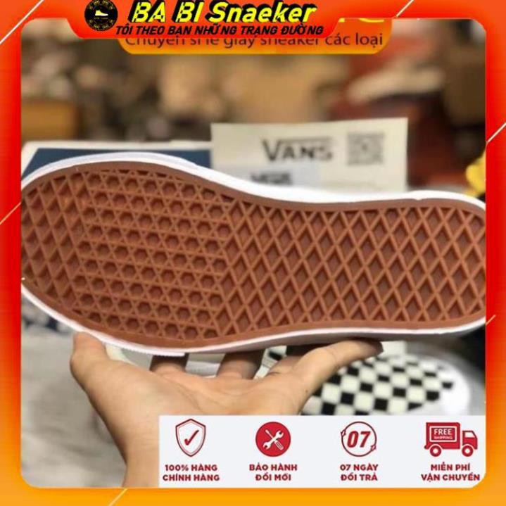 Giày thể thao sneaker V1 caro đế trắng hàng 1:1 full size nam nữ bao check thoải mái nhé