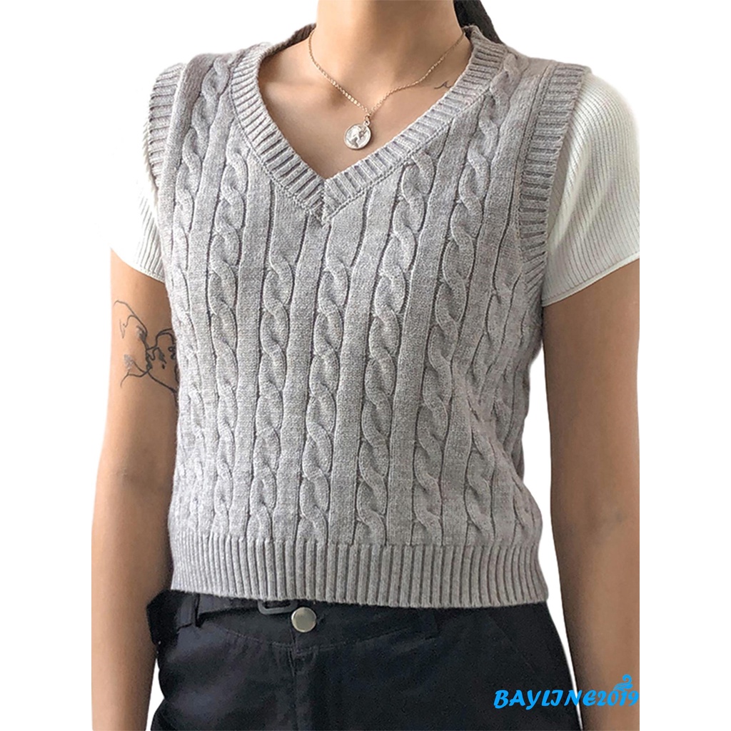 Áo Không Tay Cổ Chữ V Thời Trang Quyến Rũ Dành Cho Nữ