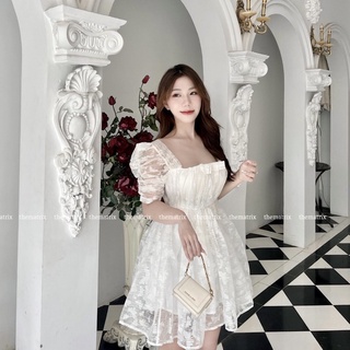 Váy babydoll nơ ngực (ảnh thật tự chụp)