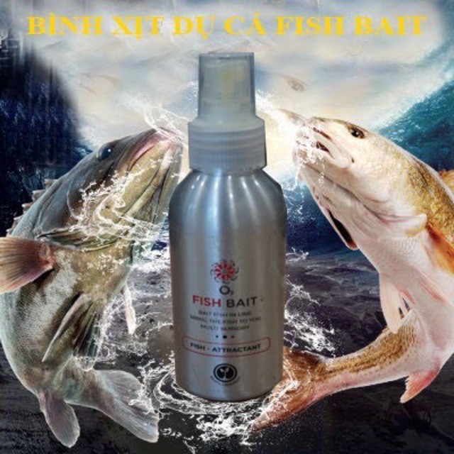 Bình xịt dụ cá Fish Bait, chất dụ mồi câu siêu hút cá, dung dịch tạo mùi thu hút cả đàn cá hàng nhập từ mỹ giảm giá sele