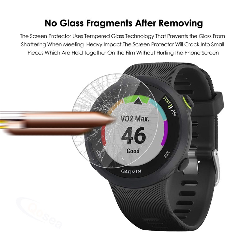 Kính cường lực bảo vệ màn hình tiện dụng cho đồng hồ thông minh garmin Forerunner 45