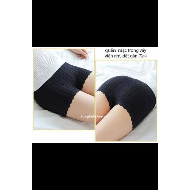Quần lót đùi nữ, quần đùi mặc váy cotton co giãn 4 chiều QV4