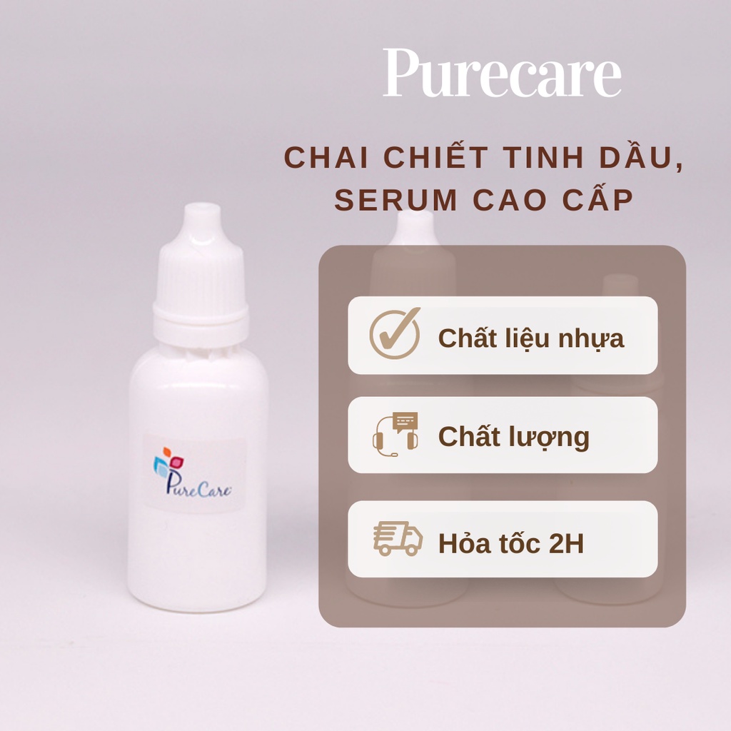 Chai nhỏ giọt 5ml 10ml 15ml 20ml trắng đục, nhỏ mắt nhỏ mũi mỹ phẩm, tinh dầu