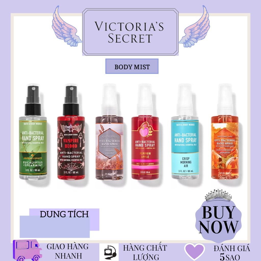 Xịt Rửa Tay Khô Bath And Body Works Hand Spray