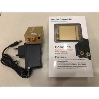 Bộ Chuyển Âm Thanh Từ Cổng Quang Optical Sang Cổng AV Trắng Đỏ (Digital to Analog Audio Converter)