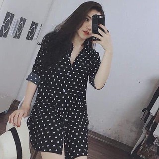 váy sơ mi chữ bầu bí bon chen thoải mái chất voan