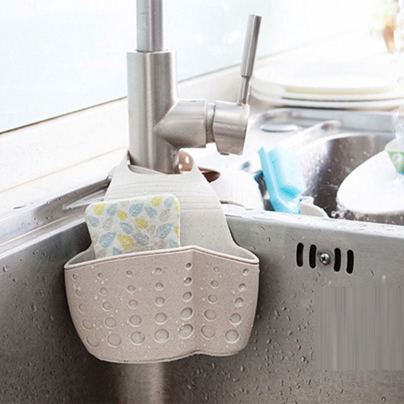 Túi treo gắn bồn rửa đựng dụng cụ rửa chén