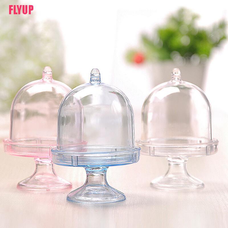 CLEAR Set 2 Hộp Nhựa Trong Suốt Đựng Bánh Kẹo Cưới