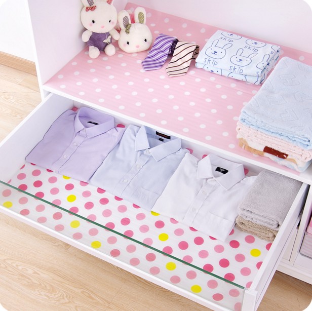 Cuộn giấy lót ngăn tủ 300x30cm chống nước chống trượt nhiều họa tiết xinh xắn