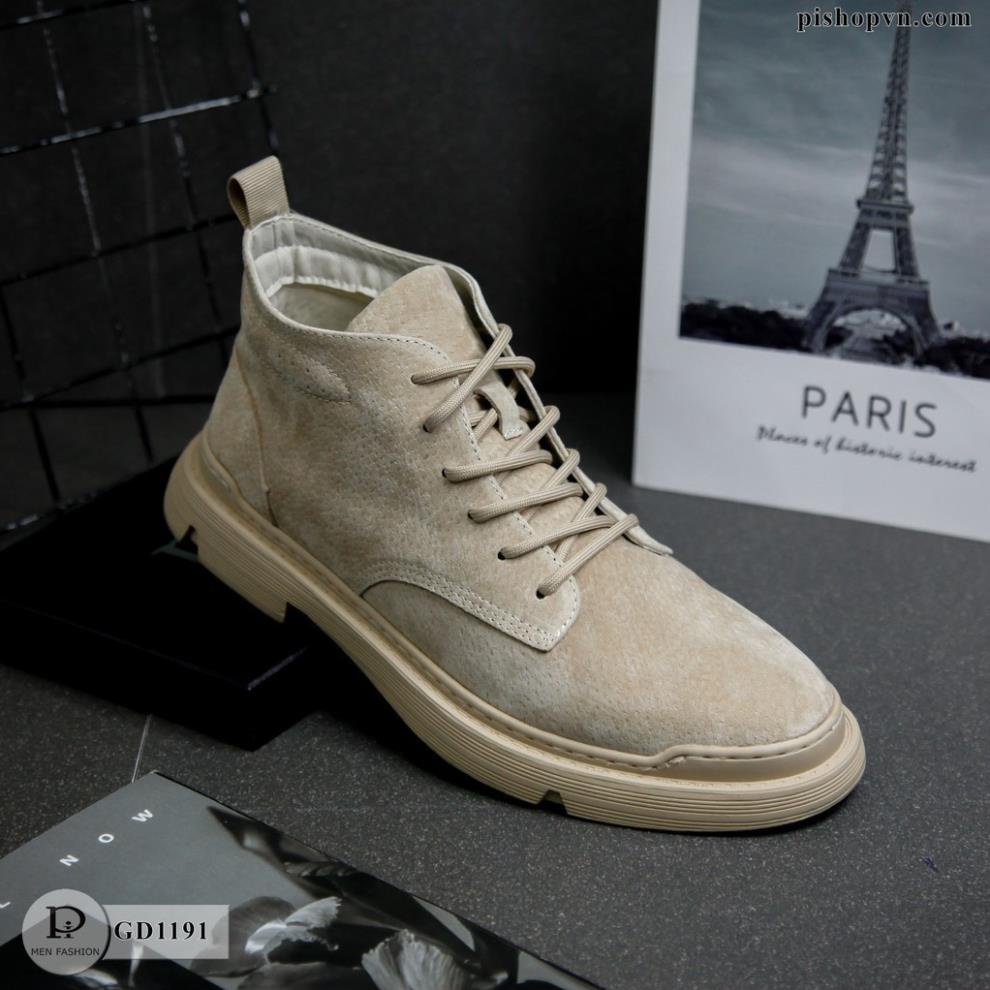 Giày Sneaker Nam - Giày da Lộn Cao Cổ - Thời Trang Cao Cấp GD1191 thusamshop -kiy1