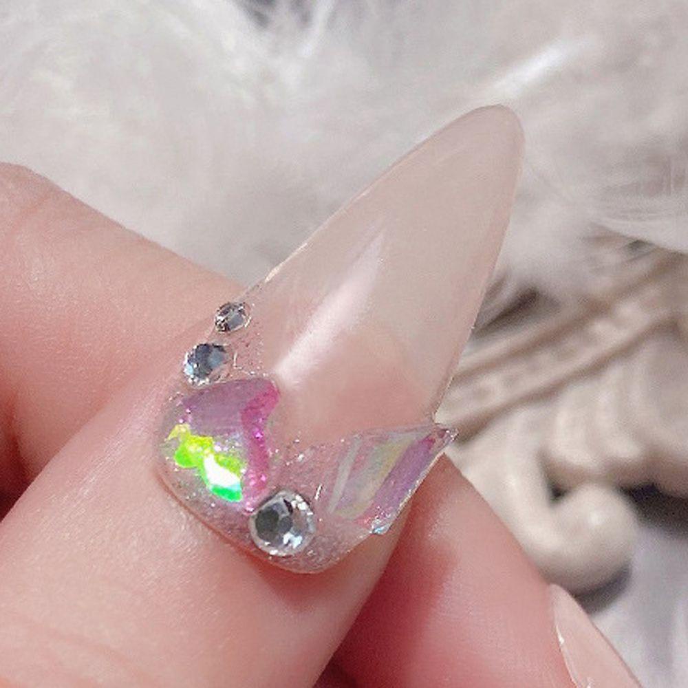 Phụ Kiện Trang Trí Móng Tay Nghệ Thuật Bằng Nhựa Trong Suốt Hình Gấu Dễ Thương DIY