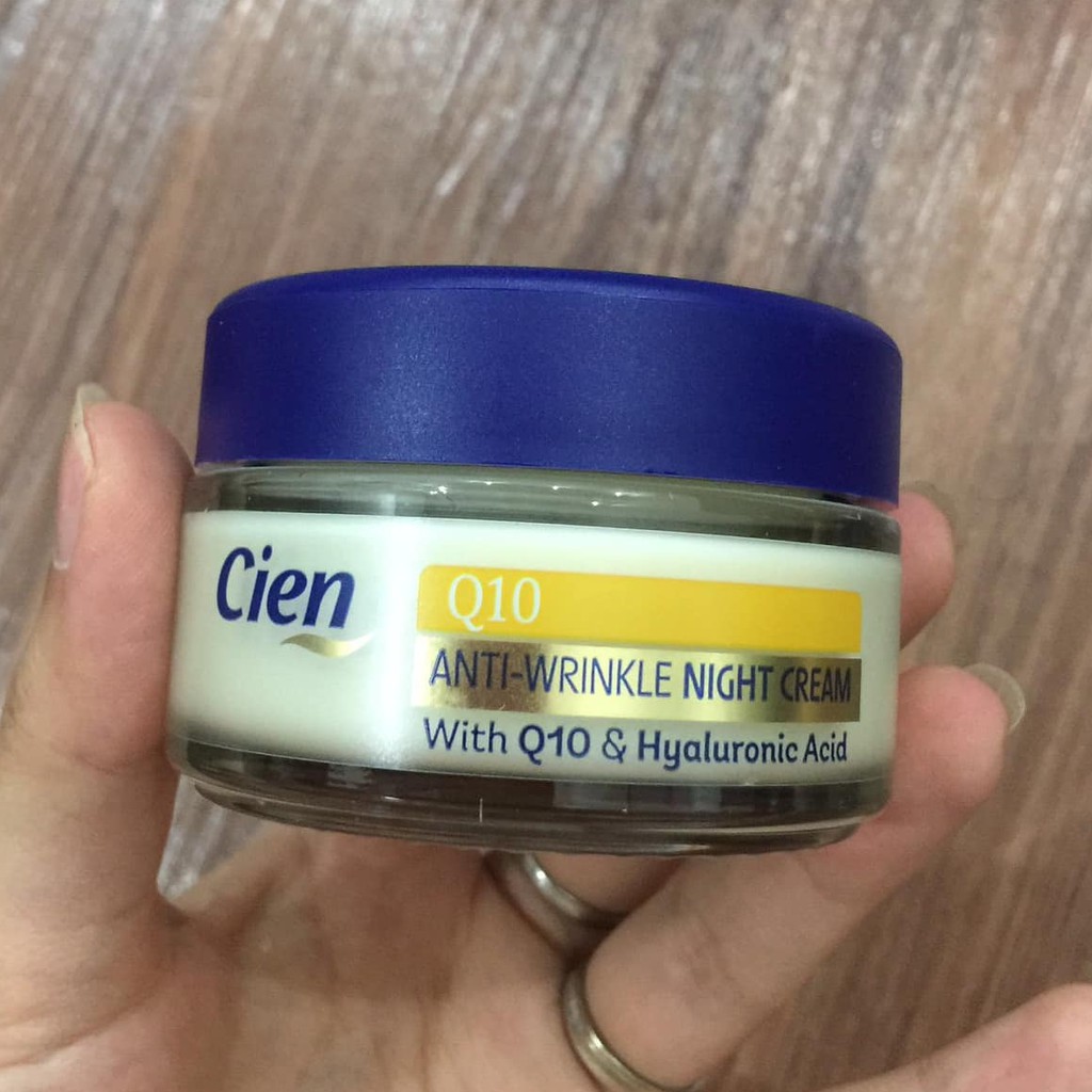 Cien Aqua & 24h Moisturising, Q10 Anti Wrinkle Day & Night Cream - Kem Dưỡng Ẩm, Cấp Nước, Chống Lão Hoá Ngày & Đêm 50ml