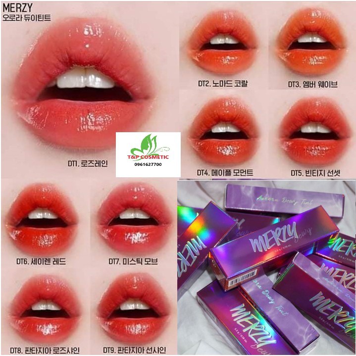 [NEW] Son tint bóng siêu lì Merzy Aurora Dewy Tint 2020