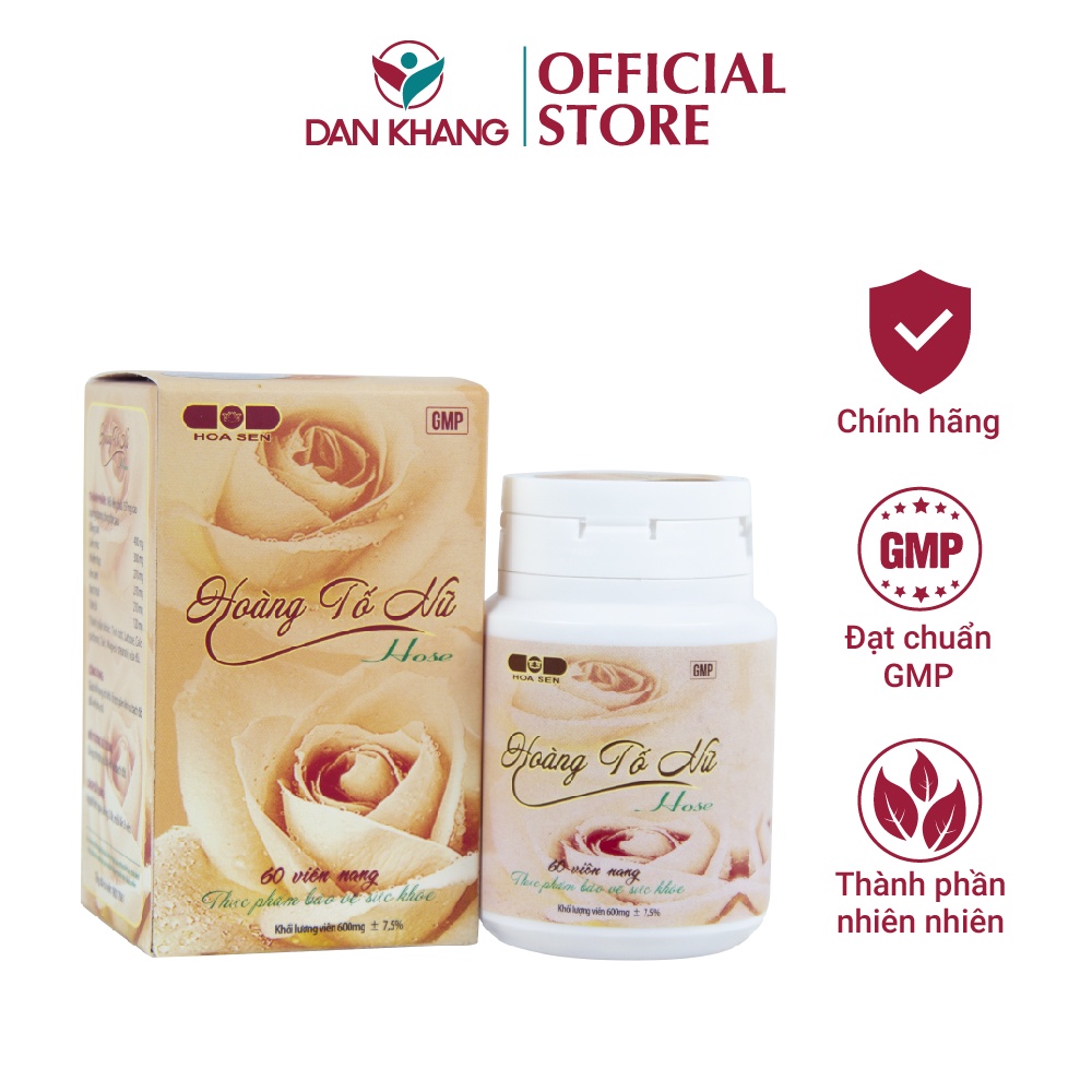 Hoàng Tố Nữ Dân Khang Hỗ Trợ Huyết Trắng, Phụ Khoa - Hủ 60 viên 300gram