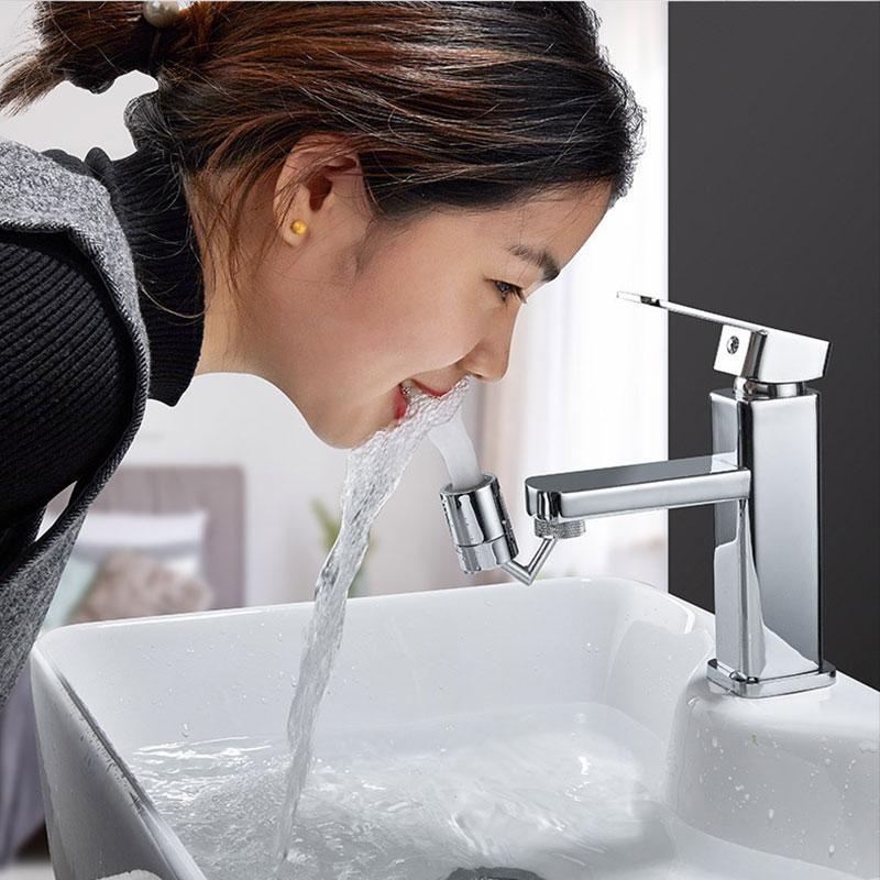 Đầu nối vòi nước, vòi lavabo tăng áp bằng nhựa ABS xoay 720 độ đa chiều dùng cho vòi lavabo, bồn rửa bát tiện dụng