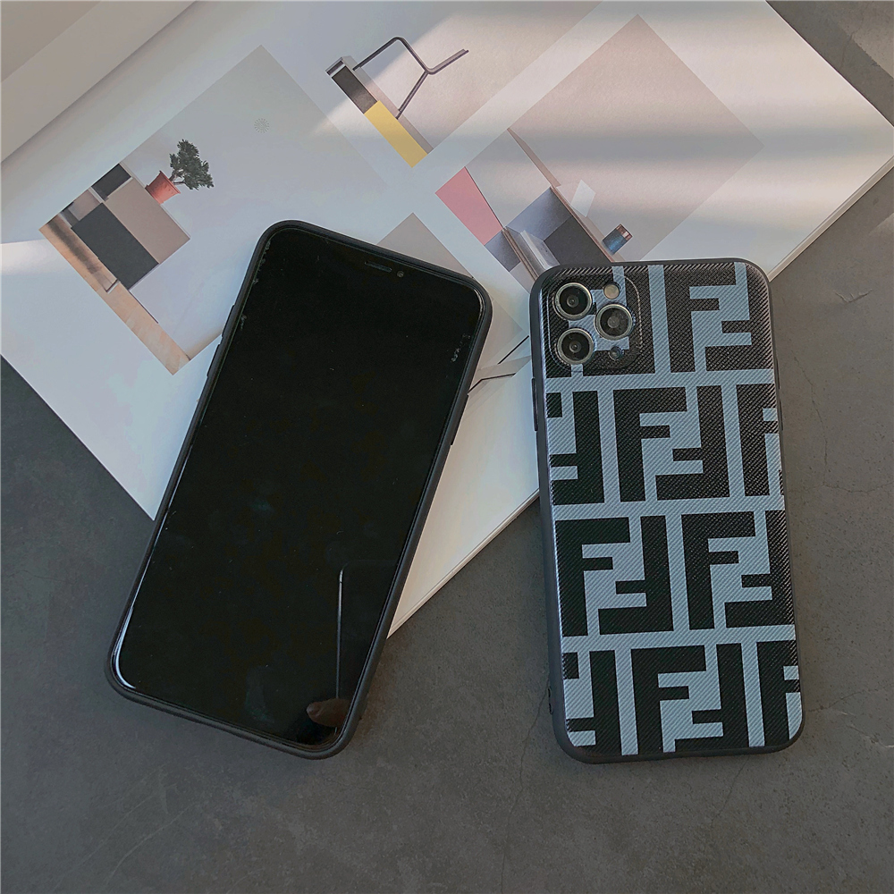 Ốp điện thoại TPU dẻo in logo Fendi cổ điển cho iPhone 12 Pro MAX iPhone 7 8 Plus 11 Pro MAX XS MAX X XR SE 2020 iPhone 12 mini