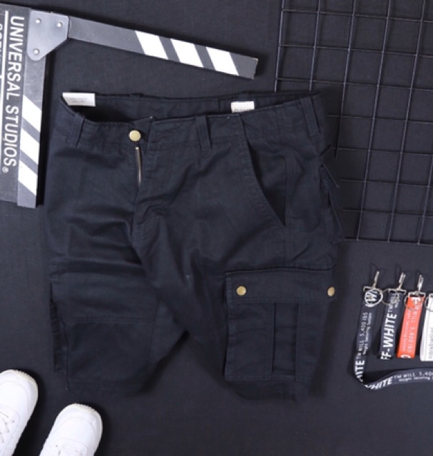 Short kaki túi hộp chuẩn men