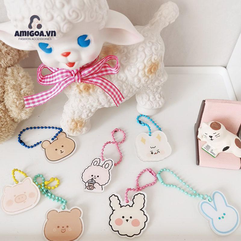 Móc Khóa Bằng Acrylic Họa Tiết Hoạt Hình Dễ Thương