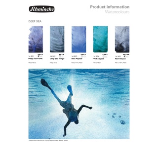 [LIMITED] Tuýp lẻ màu tách lớp Schmincke Horadam Aquarell - Deep Sea - 5ml