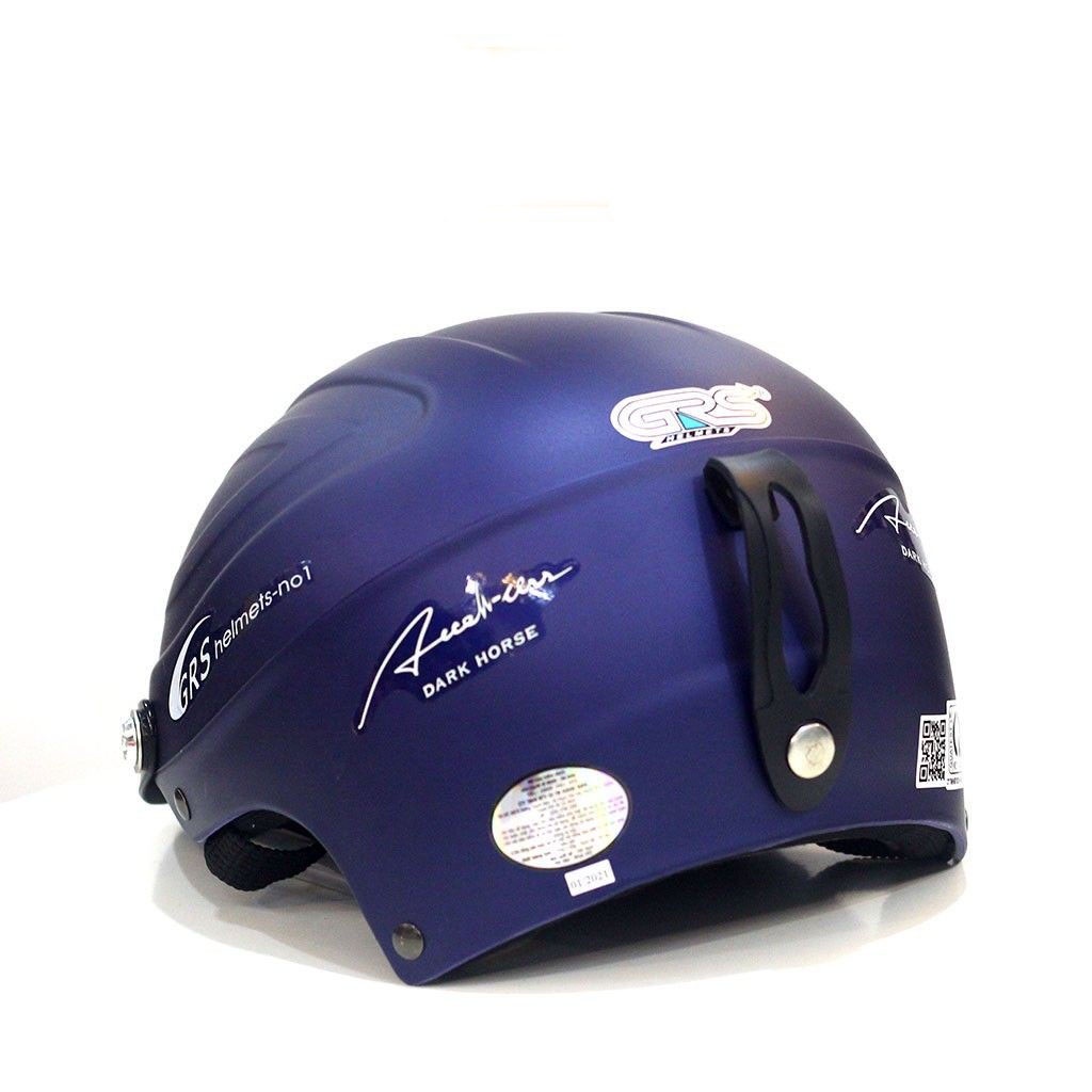 Mũ bảo hiểm nửa đầu size to cho nam GRS A860 lưỡi trai, bảo hành 1 năm