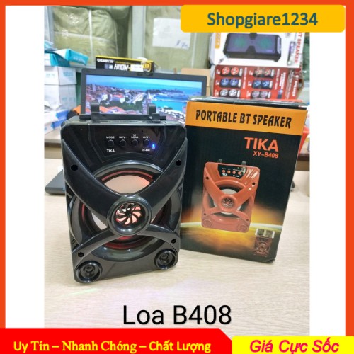 Loa bluetooth B408 - Âm thanh to, hay chuẩn- Thẻ TF, USB, FM, AUX- Full Box - Bảo Hành 3 Tháng