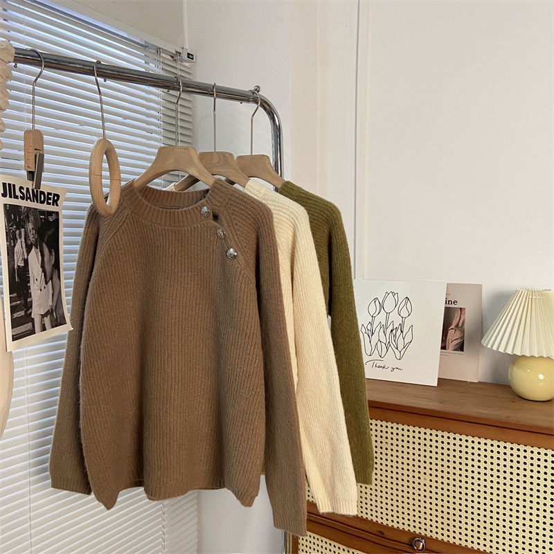 Áo Len Mềm Dáng Rộng Thời Trang Hàn Quốc