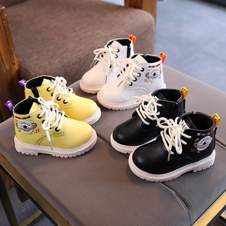 Giày bốt cổ cao thời trang sành điệu cho bé trai gái size 21-30
