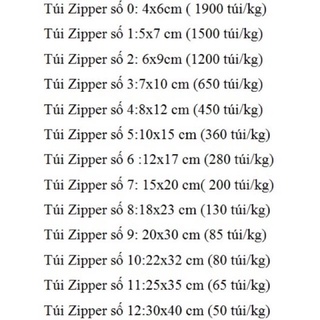 1kg túi zipper chỉ đỏ