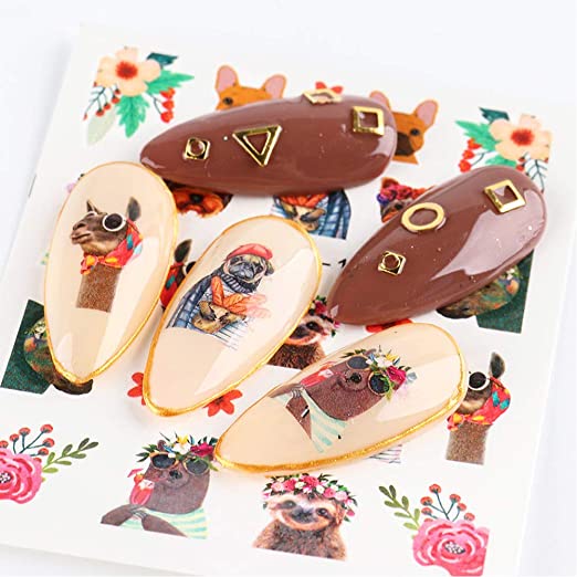 Set 16 Tờ Miếng Dán Trang Trí Móng Tay Nghệ Thuật