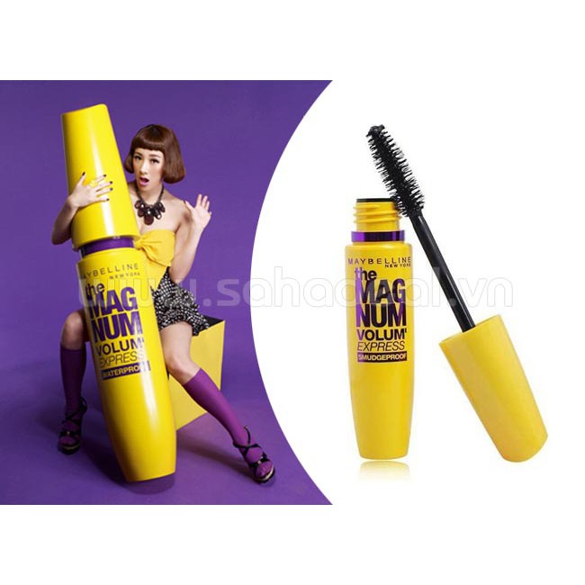 Mascara Maybelline làm dày mi gấp 10 lần và ngăn rụng mi Magnum