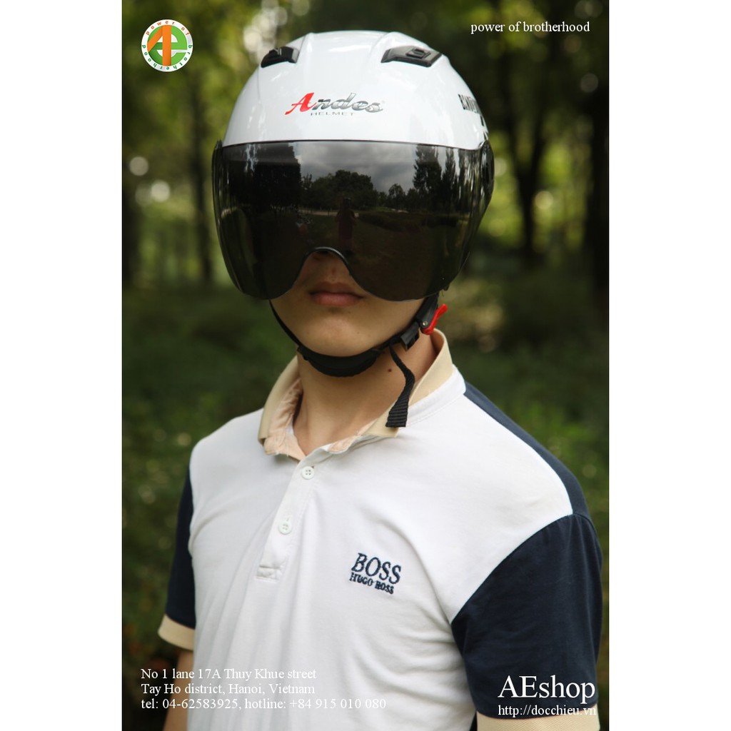 mũ bảo hiểm xe máy mũ bảo hiểm motor mũ bảo hiểm mô tô có kính bảo vệ Band of Brother