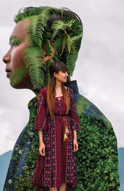 [ẢNH THẬT] Váy boho tặng kèm belt hoạ tiết thổ cẩm xẻ tà chất mát | BigBuy360 - bigbuy360.vn