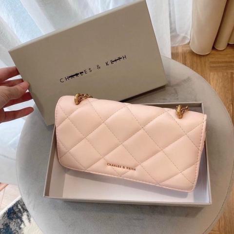 Túi C&K thời trang ô trám dây xích FULL BOX