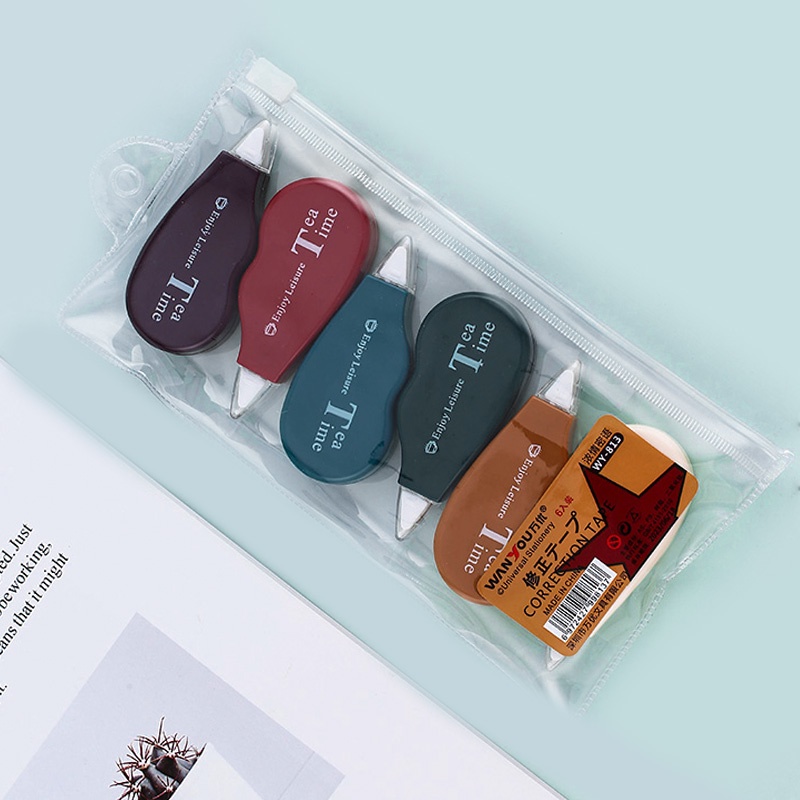 Set 6 bút xóa kéo mini kiểu retro